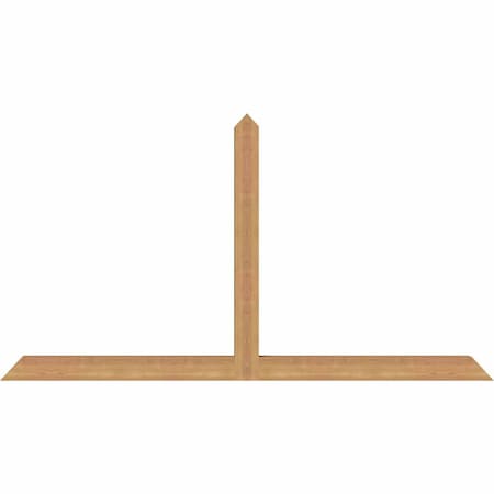 Ekena Millwork Portland Timber Gable Bracket, Western Red Cedar, 72"W x 39"H x 3 1/2"D x 3 1/2"F, 13/12 Pitch GBW072X39X0404POR00SWR